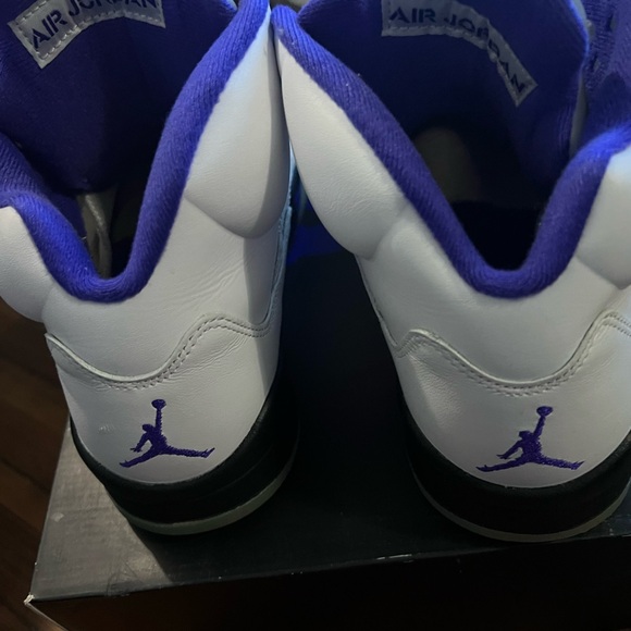 Jordan Purple and White Sneakers